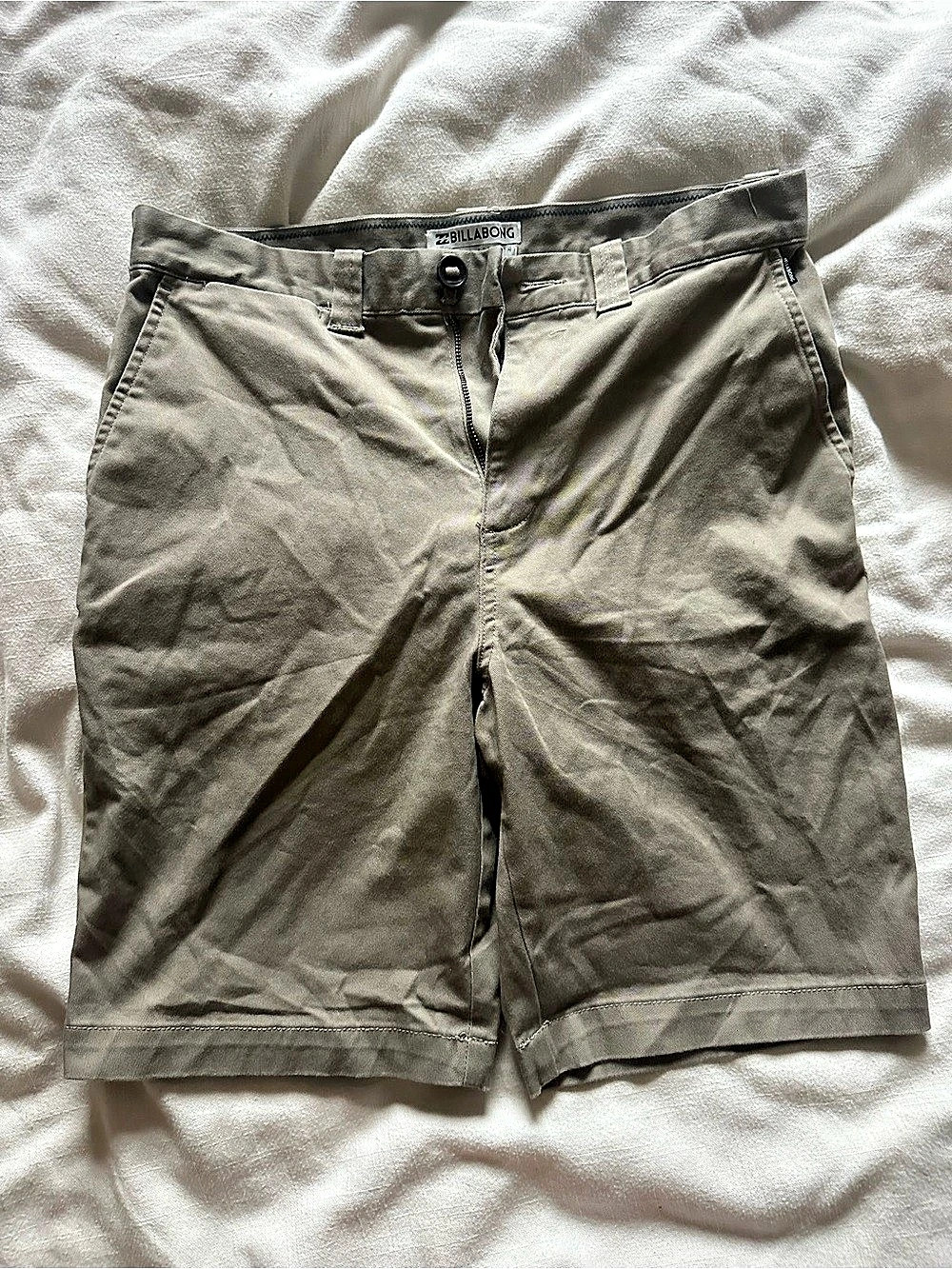 Billabong Carter Stretch Shorts Gray Waist 30